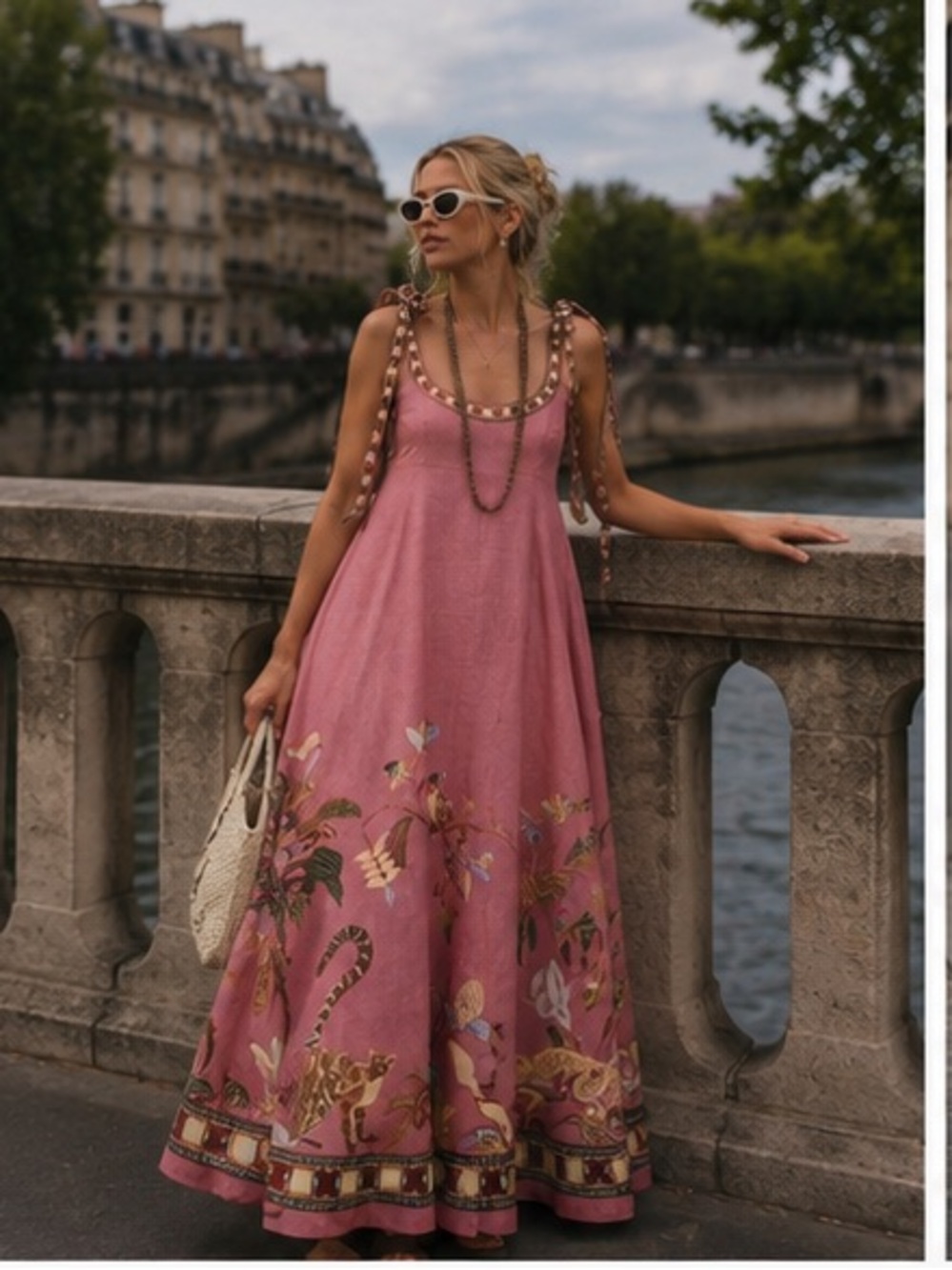 Alemais Zuri Dusty Rose Floral Border Maxi Dress last 3🔥🔥 - Picture 12 of 16